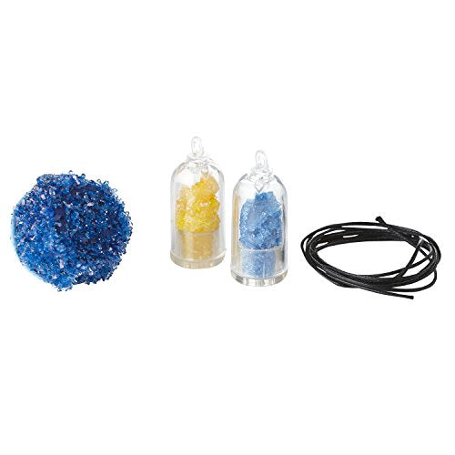 MindWare Science Academy Crystal Jewelry lab - Kids & Teens Grow 1 Crystal Ring and 2 Necklaces with Our 18pc Set - Wild & Weird Experiments for Boys & Girls - Great Educational Gift