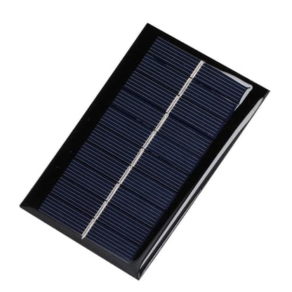 2Pcs 1W 5V Solar Panel Module – Polycrystalline Silicon Solar Cells for Outdoor Power Generation with Wind-Resisting Frame 100x70mm