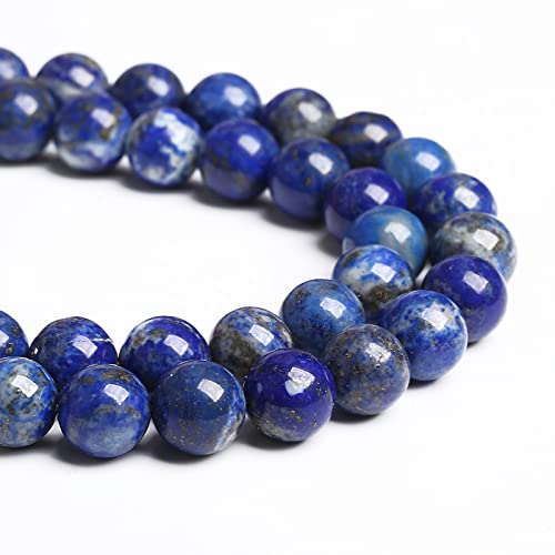 4MM 88PCS Natural Stone Blue Lapis Lazuli A Grade Gemstone Beads for Jewelry Making DIY Bracelet Crystal 1 Strand - color: Blue Lapis Lazuli, size: 4mm