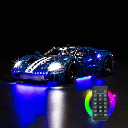 Upgraded Light Kit Compatible with Lego Technic 2022 Ford GT 42154 Car Model, Remote Control Compatible with 42154 (Model Not Included) - style: Light Kit Lego 42154