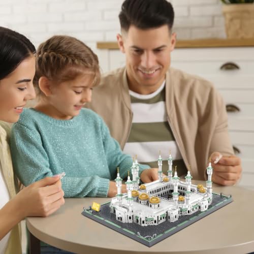 CAXIMSY Great Mosque of Mecca Building Blocks Set Islamic Masjid Architectural Model Toys Muslim Eid Gifts for Kids Adult 2291 Pieces - color: Mjdqzs Architecture