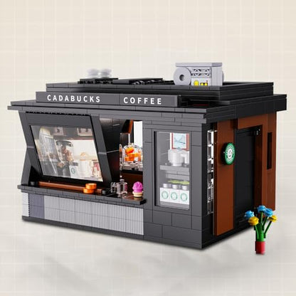 CaDA Master C66005W Japanese Coffee House Building Set,MOC Construction Coffee Shop Modular Buildings with Lights,768PCS City House Idea Collect Gift for Adults - color: C66005w