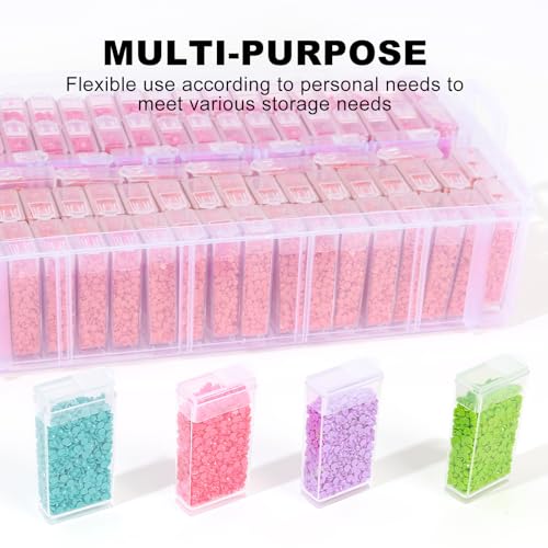 VTG Diamond Painting Storage Container, 240 Grids, Bead Organizer for Art Supplies, Jewelry Craft Storage Box - style: Three-layer small square bottle