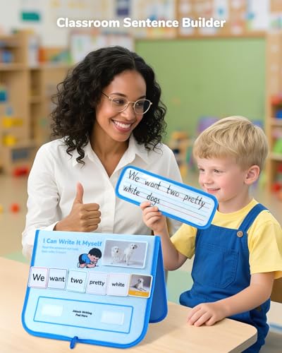 CHEFAN 165 PCS Sentence Building for Kids, Speech Therapy Materials - color: 165 Pcs Sentence Building Sets