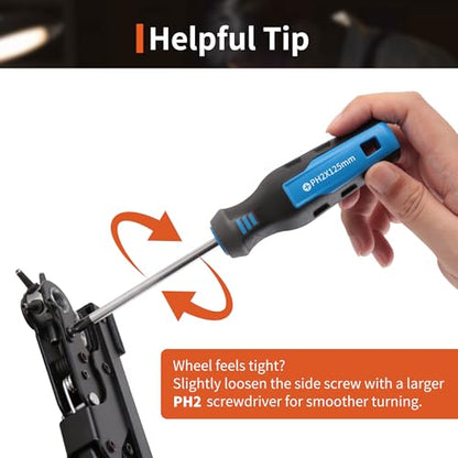 XOOL Revolving Punch Plier Kit, Leather Hole Punch Set for Belts, Watch Bands, Straps, Dog Collars, Saddles, Shoes, Fabric, DIY Home or Craft Projects, Heavy Duty Rotary Puncher, Multi Hole Sizes Make - style: Upgrade