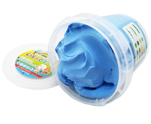 Air Dry Modeling Clay 10.5 oz Ultra Light Soft Magic Clay DIY Moulding Dough Primary Colors for Adults Kids Art Craft Kit Blue - color: Blue