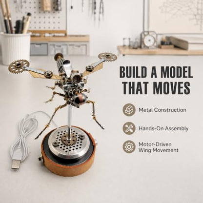 3D Metal Puzzles for Adults, Mechanical Model Building Kit for Home Decor