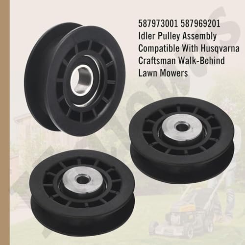 587973001 587969201 Idler Pulley Assembly - for Husqvarna Craftsman Mowers - style: Pulleys Kit