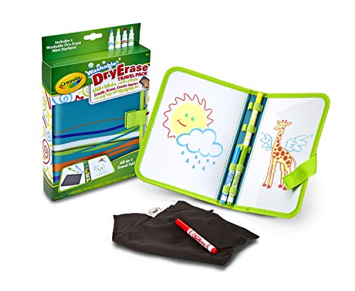 Crayola Washable Dry Erase Travel Pack, Whiteboard for Kids, Ages 4, 5, 6, 7 (Pack of 2) - size: 5 Piece Set (Pack of 2)