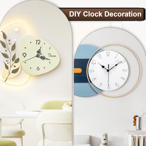 15 Pack Clock Mechanism Replacement Kit with 20 Pairs Clock Hands - size: 15pcs Thread Length 3/8 in+1/2 in+5/8 inch