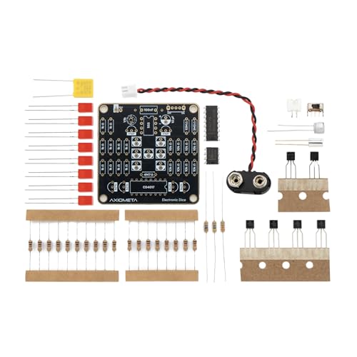Electronic Dice Soldering Kit DIY LED Random Dice Circuit Kit 555 Timer CD4017, STEM Electronics Project Kit for Beginners Students Adults DIY Learning Kit School Engineering Project