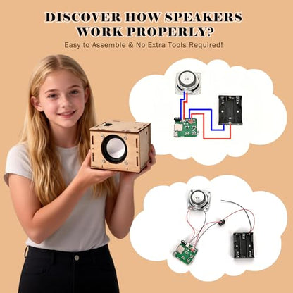 STEM Projects Karaoke Machine Toys Science Kits for Kids Age 8-12 Stem Building Kits Building Your Own DIY Electronics Kit with Bluetooth Speaker 2 Wireless Microphones Gifts for Teen Girls Boys