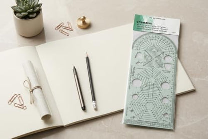 Printtoo Engineering Drafting Template Technical Drawing Stencil Ruler Tool - color: Series -PRTD-2450A