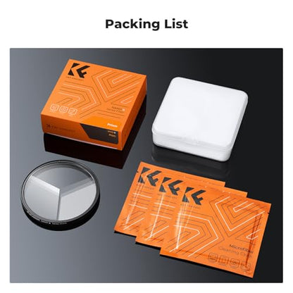 K&F CONCEPT 58mm Rotatable Triangular Prism Camera Lens Filter - size: 58mm