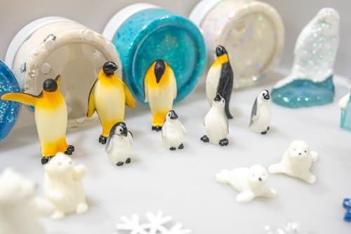 Winter Playdough Kit - Arctic Animals & Snowflakes - style: Winter Playdough Kit