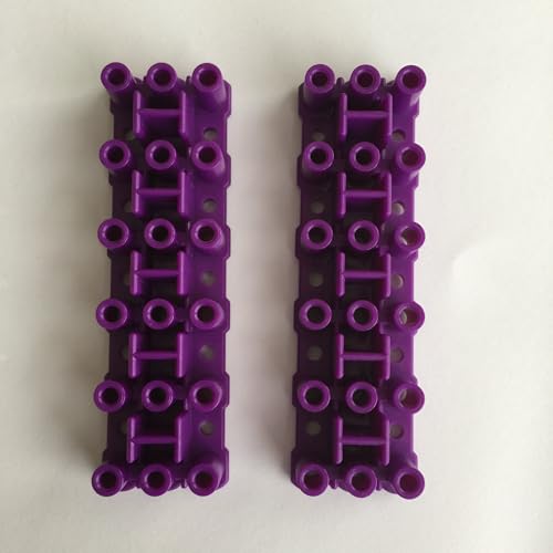 Rainbow Loom Six-pin Expansion Bases - Create Wider, Larger Bracelets - Each Pack Includes 2 Purple Bases (R0064B) - size: Large