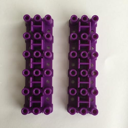 Rainbow Loom Six-pin Expansion Bases - Create Wider, Larger Bracelets - Each Pack Includes 2 Purple Bases (R0064B) - size: Large