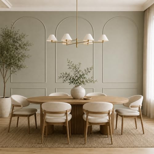 Colingmill 3 Set 32 x 94 Inch Arch Wall Molding Kit Peel Stick Arch Premade Accent Wainscoting Panel Wall Panel Decor Pre Cut Trim Kit for Home Walls Molding DIY Living Room Decor(Classic Style) - size: 32 x 94 Inch, style: Classic Style
