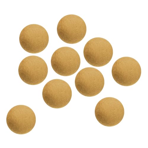 PATIKIL Wool Felt Balls Beads Wool Felting Pom 3.1cm 31mm Khaki for Home Crafts Handcrafts Project DIY Pack of 10 - color: Khaki
