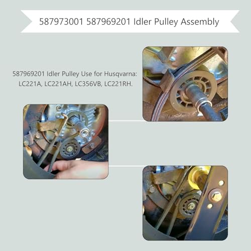 587973001 587969201 Idler Pulley Assembly - for Husqvarna Craftsman Mowers - style: Pulleys Kit