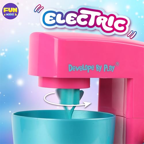 Electric Slime Mixer Machine Kit for Kids, FunKidz Twist Mixing Glue and Activator to Making Slime Automatic Craft Toy for Girls Ages 8-12 Boys Gifts