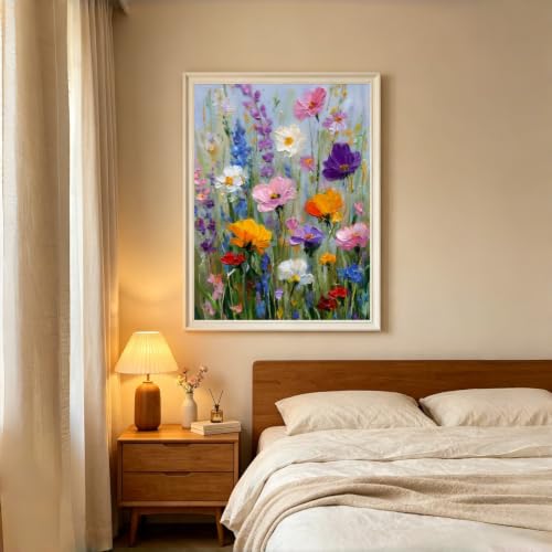 CHWGLFGG Floral Wildflower Diamond Art Kits for Adults Beginners 12x16inch - color: KM1329-1