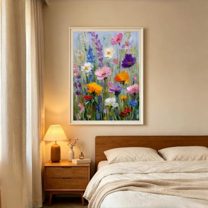 CHWGLFGG Floral Wildflower Diamond Art Kits for Adults Beginners 12x16inch - color: KM1329-1