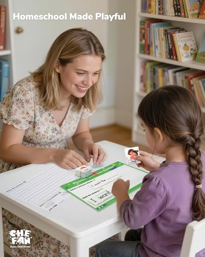 CHEFAN Sentence Building for Kids, CVC Word Builder, Phonics & Sight Words - color: Cvc Sentence Building