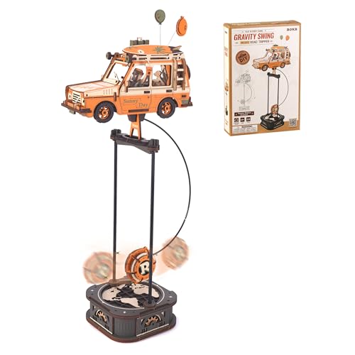 ROKR 3D Wooden Puzzles for Adults, 228 PCS DIY Craft Kit Balance Toy Road Tripper, Creative Christmas/Birthday Gifts for Teens & Adults - style: Road Tripper