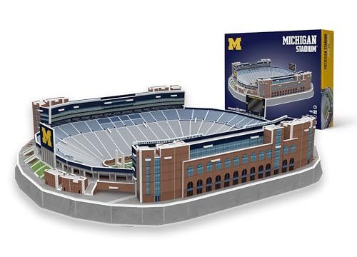 Pro-Lion 3D Jigsaw Puzzle of Michigan Wolverines Stadium -106 Pieces | Home of Michigan Wolverines | NCAA Football Gifts for Age 7+ - color: Michigan Wolverines