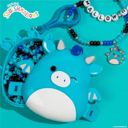 Original Squishmallows Tatiana The Dragon Bracelet Kit, Bracelet Making Kit, Friendship Bracelet Kit, Charm Bracelet, Charm Bracelet Making Kit, 7 Year Old Girl Birthday Gifts, Squishmallows for Boys - style: Tatiana the Dragon