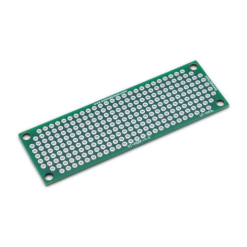 Double Sided LF HASL Perf Board, PCB Board, Electronic Circuit Board for DIY Prototype Circuit, FR4, Plated Through Hole Solder Prototype Board, ST-PERF-1-3 (1" x 3" - 2 Pack) - style: 1" x 3" - 2 Pack