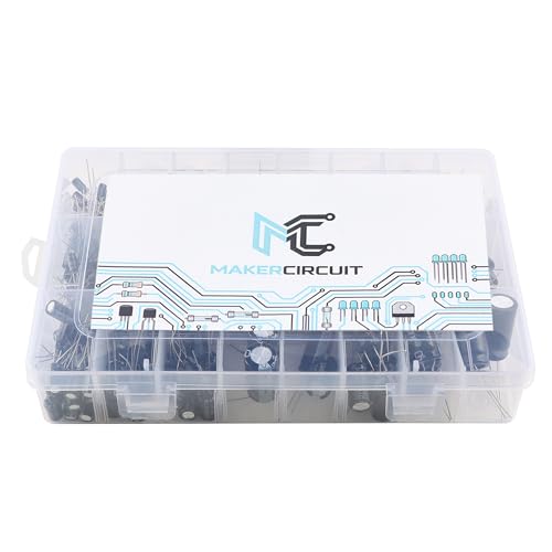 480pcs 24-Value Electrolytic Capacitor Kit 0.1uF-1000uF 10V 16V 25V 50V Capacitors Set Electronic Components for DIY Electronics Repair