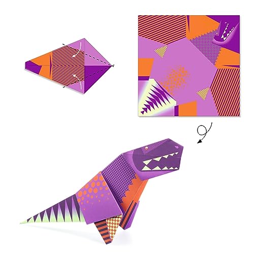 DJECO Dinosaur Origami Paper Craft Kit