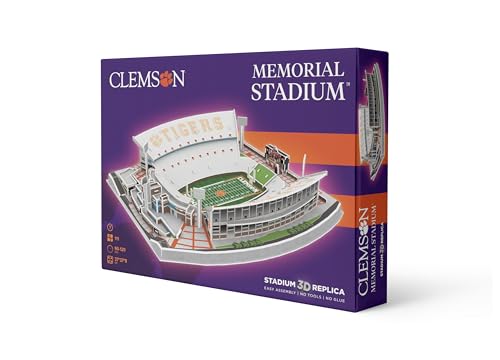 Pro-Lion 3D Jigsaw Puzzle of Memorial Stadium -94 Pieces | Home of Clemson Tigers | NCAA Football Gifts for Age 7+ - color: Clemson Tigers