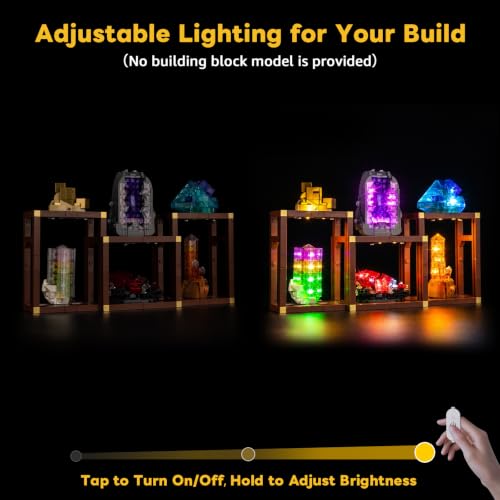 Kyglaring Light Kit for LEGO 21362 Mineral Collection Set, Lights Only - color: 21362 Touch Control