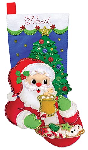 Design Works Crafts Cocoa & Cookies Felt Stocking Kit, by The Yard