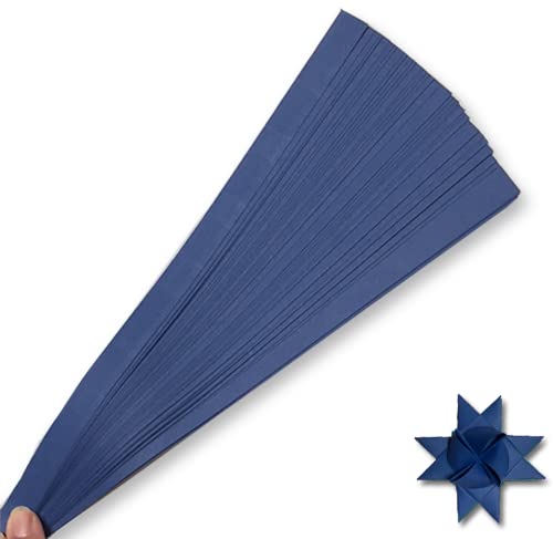 Navy Blue Paper Strips for Weaving Projects (Single Color Packs). Paper Strips for Moravian Stars, German Stars and Froebel Stars. 50 Strips per Pack (Navy, 1 x 25 inch) - color: Navy, size: 1 inch wide
