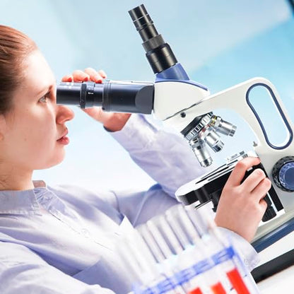 Swift Compound Trinocular Microscope SW350T,40X-2500X Magnification,Siedentopf Head,Two-Layer Mechanical Stage,with Swiftcam 5 Megapixel Camera and Software Windows/Mac/Linux and USB 3.0 Cable - size: SW350T+swiftcam5.0 MP（3.0 USB）