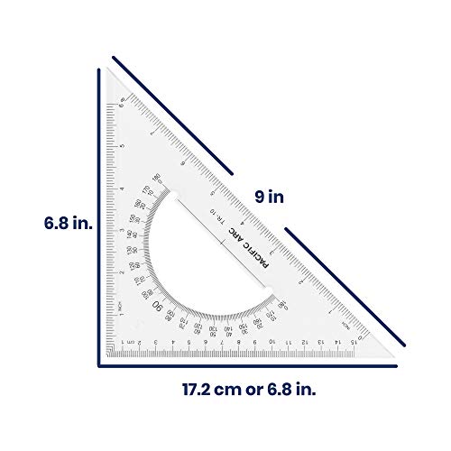 Triangle Set 10 Inch 30/60 & 45/90 - size: 10 Inches, style: Single Set