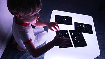 Roylco Astronomical Constellation Cards, Light Table Activity, STEM Educational Flashcards, Large and Easy to use, Sturdy, Water Resistant, Quality