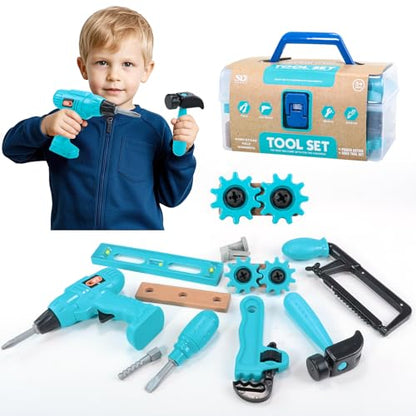 GAIETYDIY Kids Tool Set – Pretend Play Toddler Tool Set with Tool Box - size: Medium