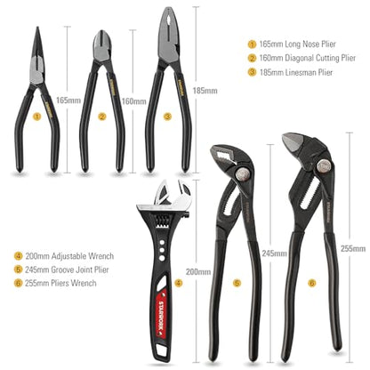 STARWORK TRUE MECHANIC™ 324-Piece Mechanics Tool Set and Socket Set with 22oz Dragon One-Piece Rip Hammer w/Grip, Professional - size: 324 PC