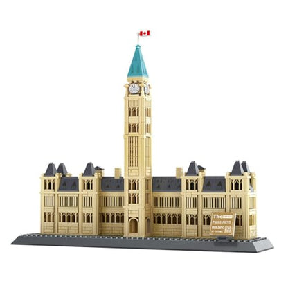 Oichy Parliament Hill Model Building Kits, World Famous Architectural Building Blocks Set, Ottawa Parliament Toy Set for Adults and Kids(608 PCS) - color: Parliament Buildings