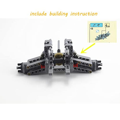 Technical Car Parts Toy Off-Road Rear Suspension System Compatible with All Major Brands Building Block Technical Parts Kit DIY Accessories (78Pcs)