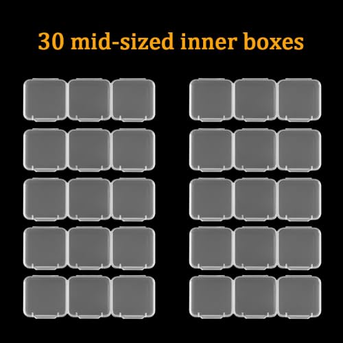 RJ-Sport 30 Grids Diamond Art Bead Organizer Box - color: 30 Medium