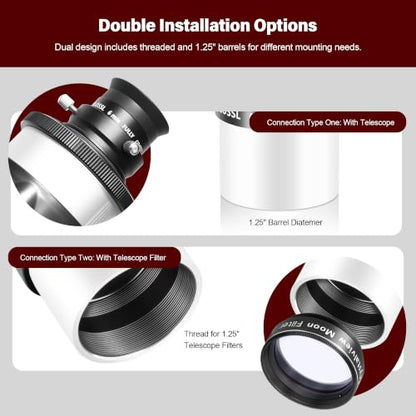 Astromania Telescope Eyepiece Set, 3 Pics Plossl Eyepiece 1.25" 6 12.5 20mm - size: 6/12.5/20mm