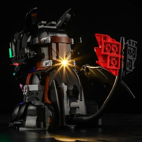 LED Light Set Compatible with Lego How to Train Your Dragon: Toothless Icons 10375 Building Blocks Model - Model Set NOT Included