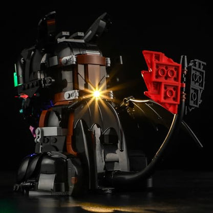 LED Light Set Compatible with Lego How to Train Your Dragon: Toothless Icons 10375 Building Blocks Model - Model Set NOT Included