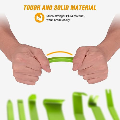 GOOACC 8PCS Auto Trim Removal Tool Kit No-Scratch - color: Green, size: 8PCS Trim Removal